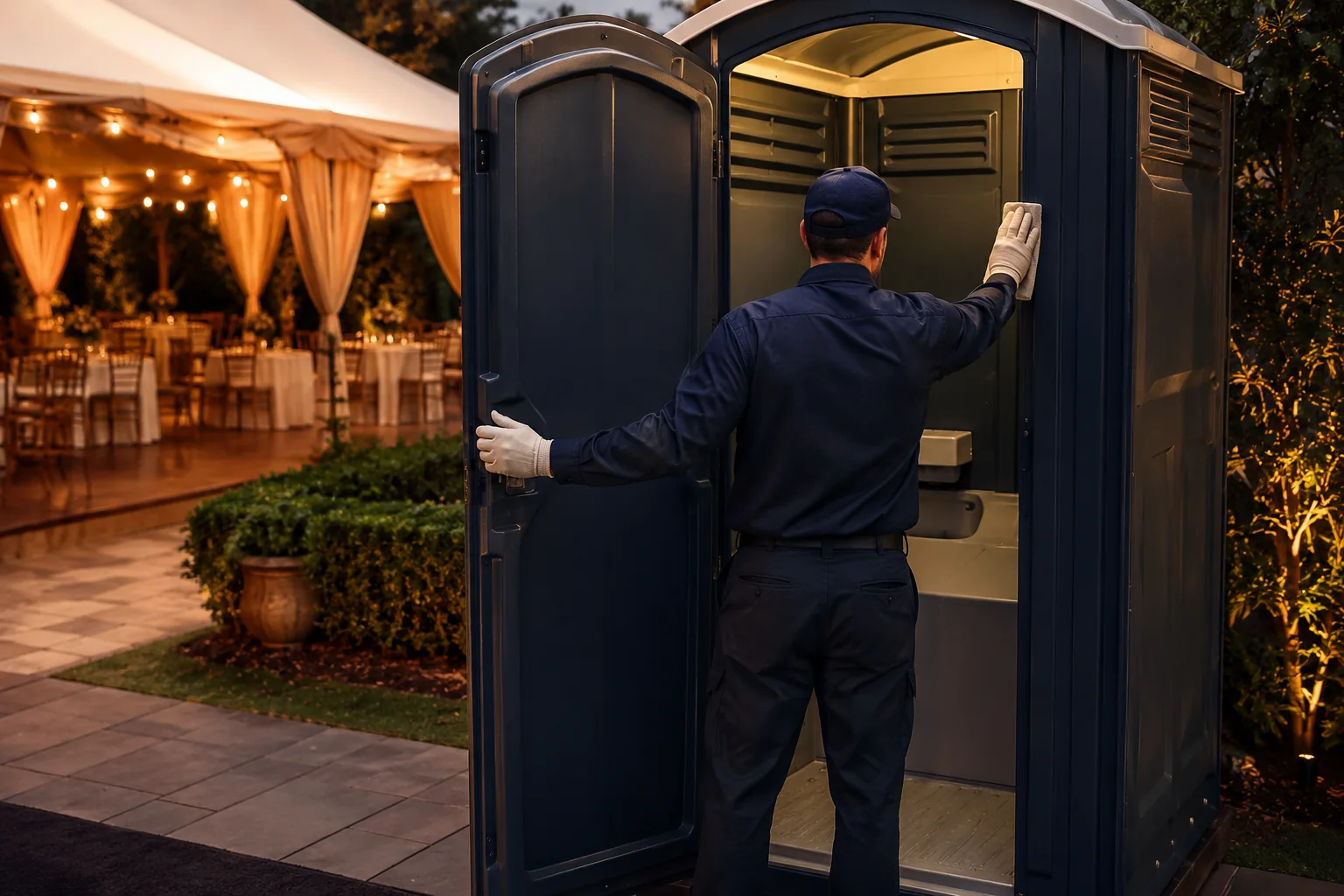 Portable restroom rental planning for Covington, TN